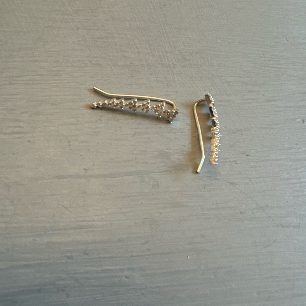 Uncommon James Silver Ear Climbers